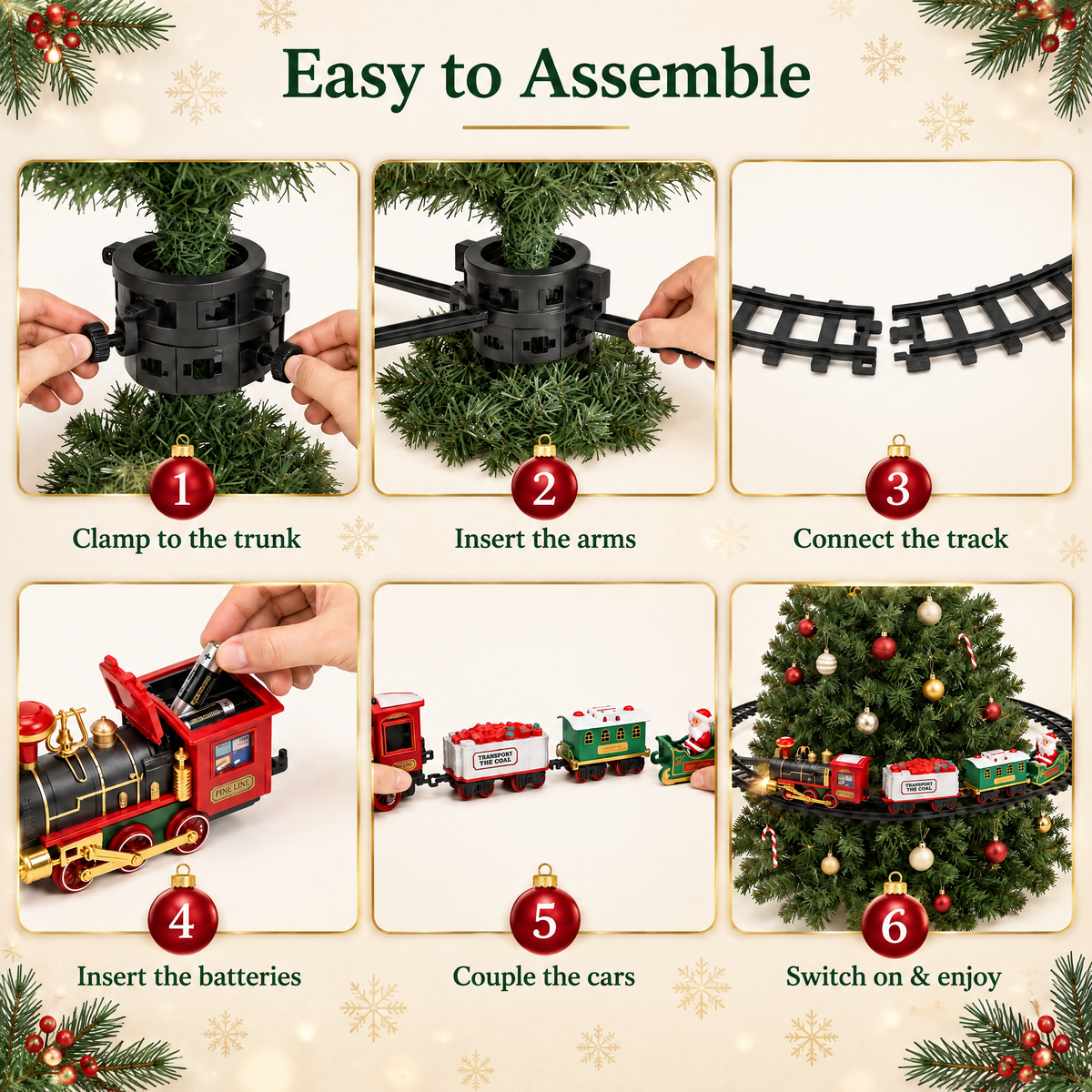 PineLine™ Christmas Tree Train Set